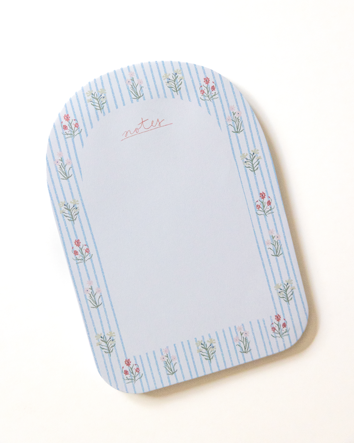 Floral Stripes Notepad
