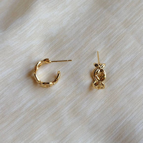 Criss-Cross Hoop Earring