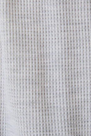 Mélange Thermal Long Sleeve Button Up Top