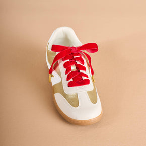 Velvet Red Step It Up Shoelaces
