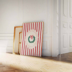 Frame Christmas Wreath Print
