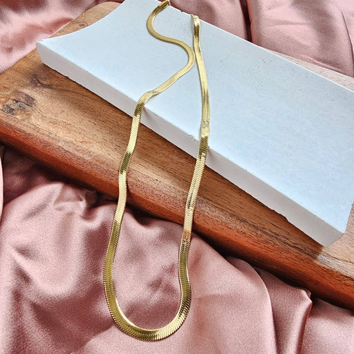 20" Luxe Gold Herringbone Chain