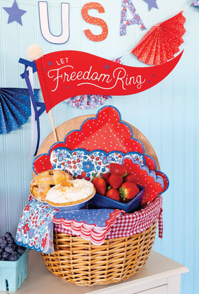 Freedom Ring Felt Pennant Banner