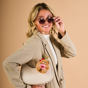 Teddy Bear Hugs Bag Charm