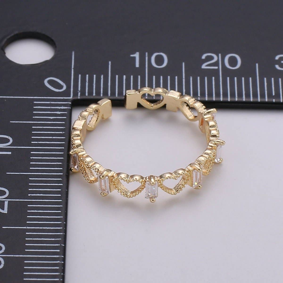 Gold Heart Love Ring