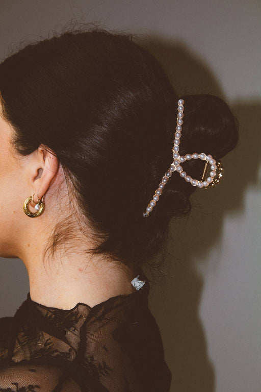 Pearl Swirl Claw Clip