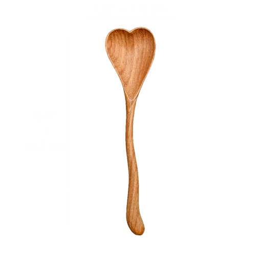 Heart-Shaped Wooden Spoon
