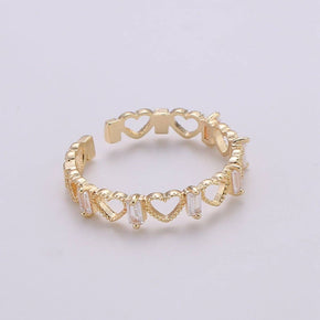 Gold Heart Love Ring