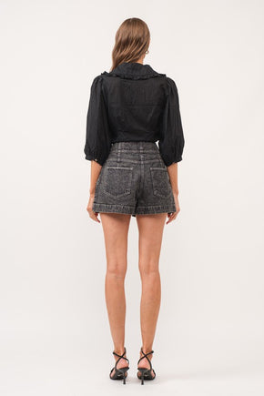 Black Matilda Blouse