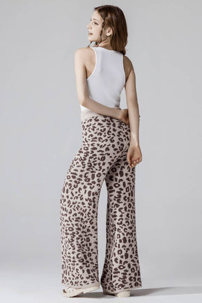 Cozy Warm Soft Leopard Fuzzy Lounge Pants