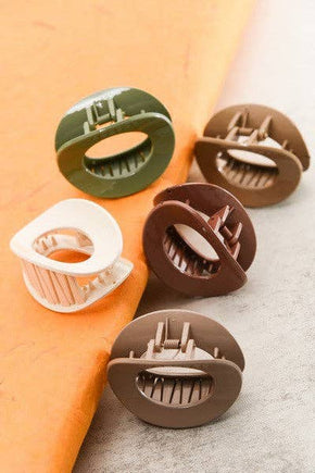 Baked Clay Bubbly Muted Hair Claw Clip