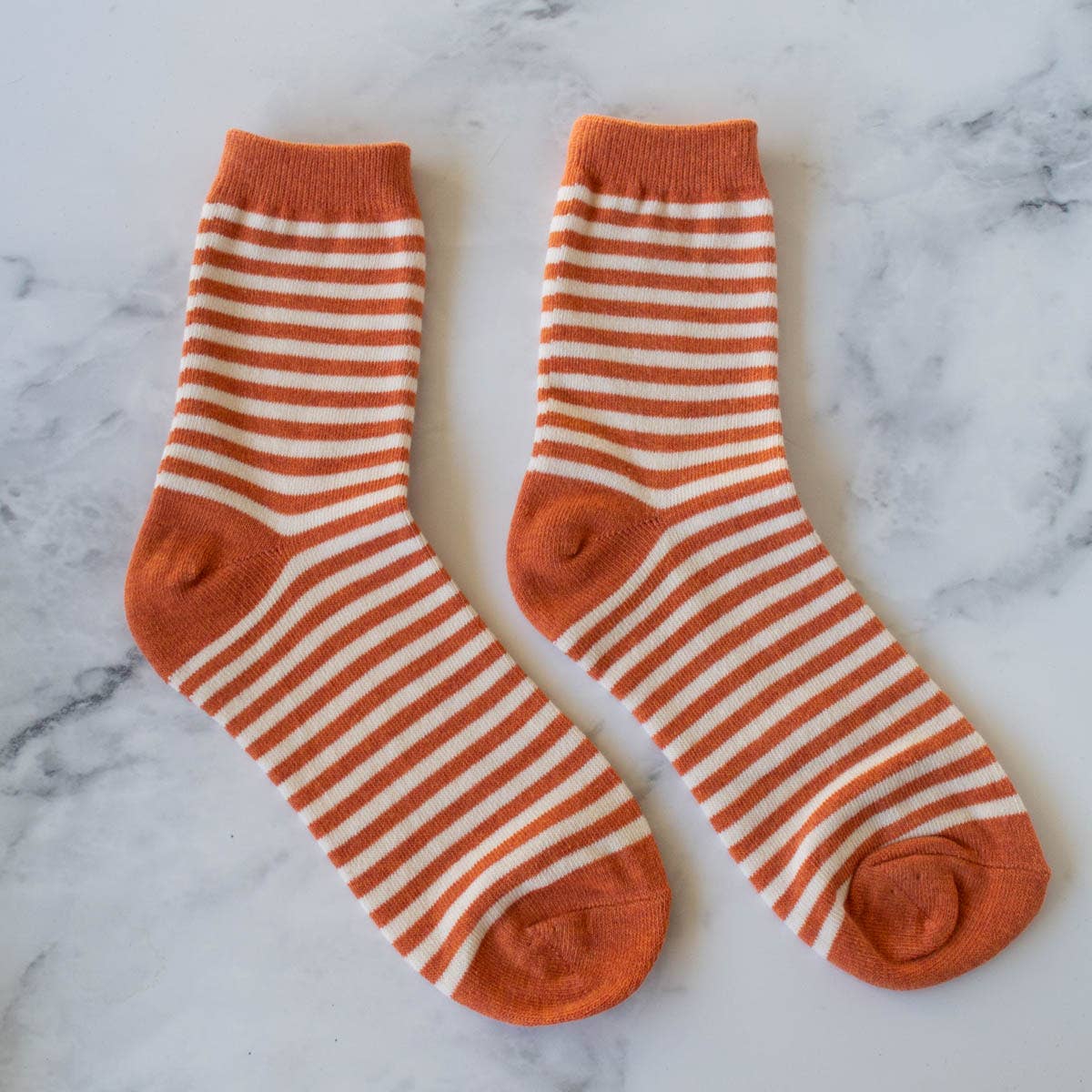 Raspberry Thin Stripe Casual Socks
