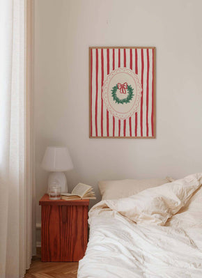 Frame Christmas Wreath Print