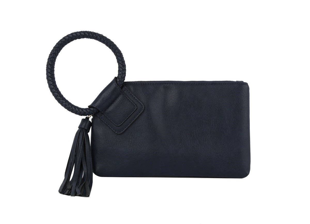 Olive Soft Vegan Leather Wristlet/Clutch