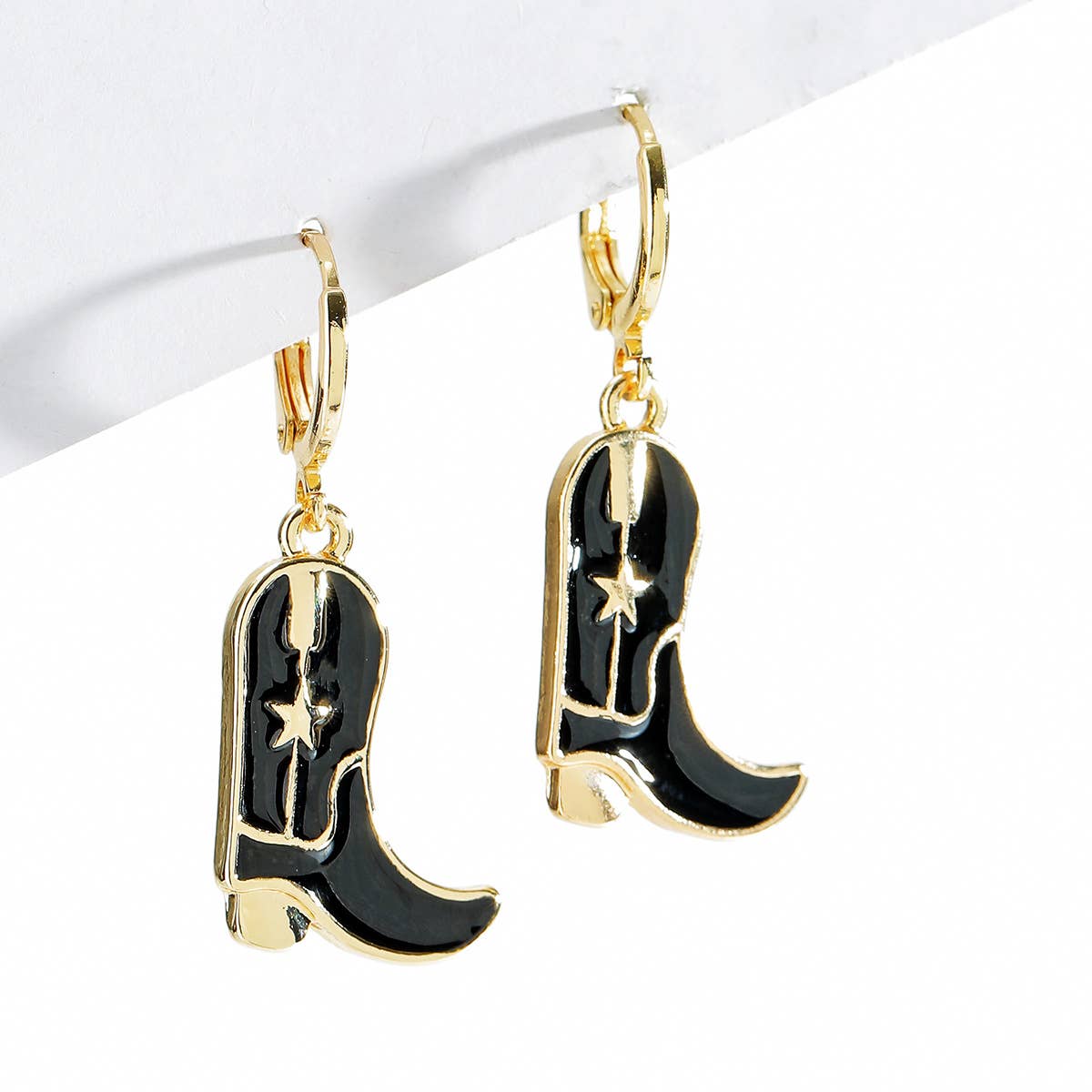 Cowboy Boots Drop Earrings