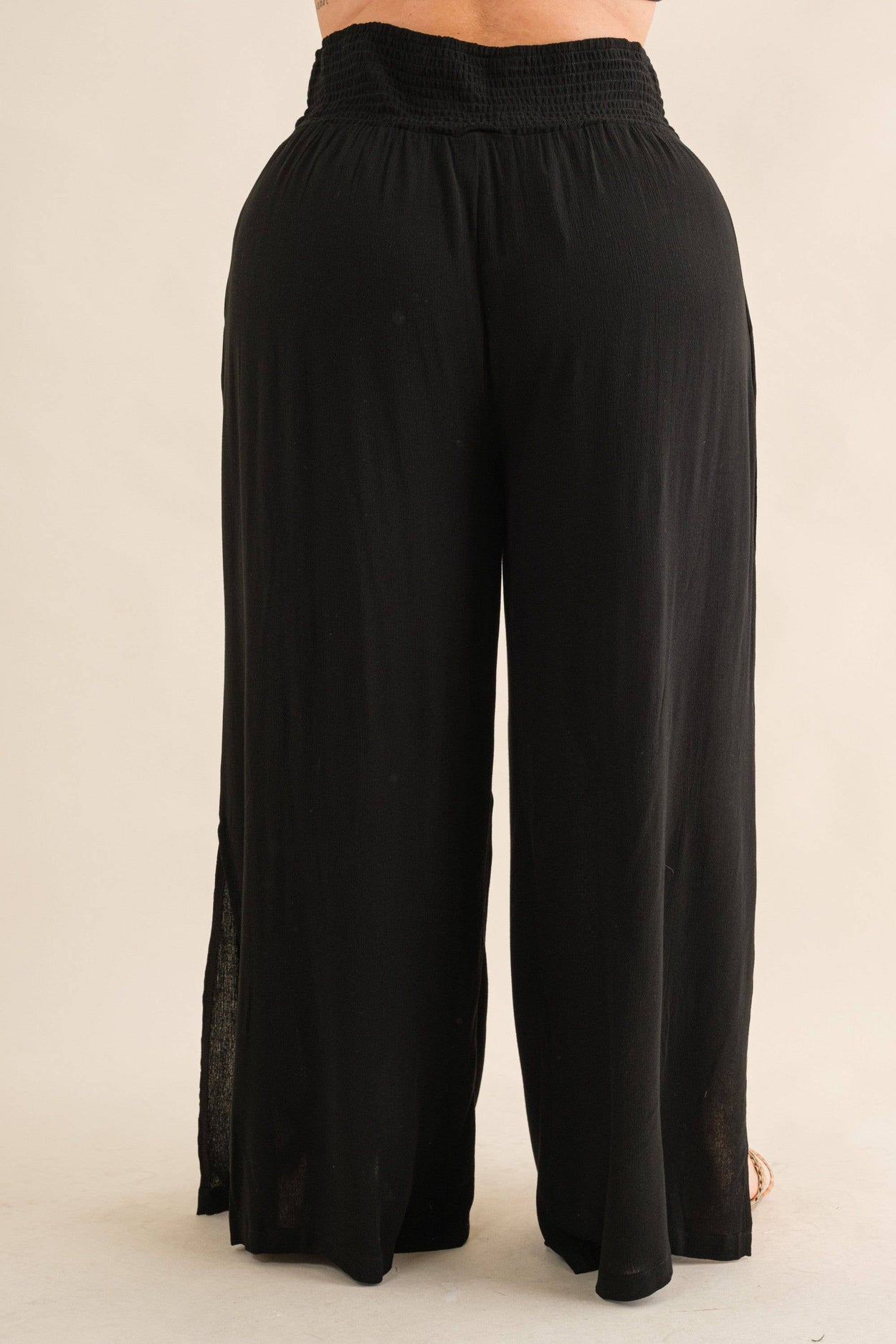Plus Gauze Palazzo Pants