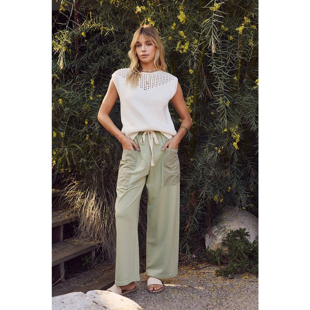 Ivory Open Knit Sweater Top