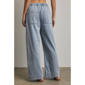 Denim Wide Leg Denim Pants