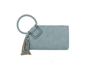 Olive Soft Vegan Leather Wristlet/Clutch