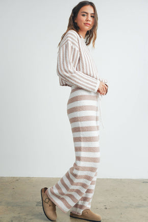Cozy Striped Round Neck Sweater