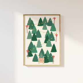 Christmas Tree Lot Print