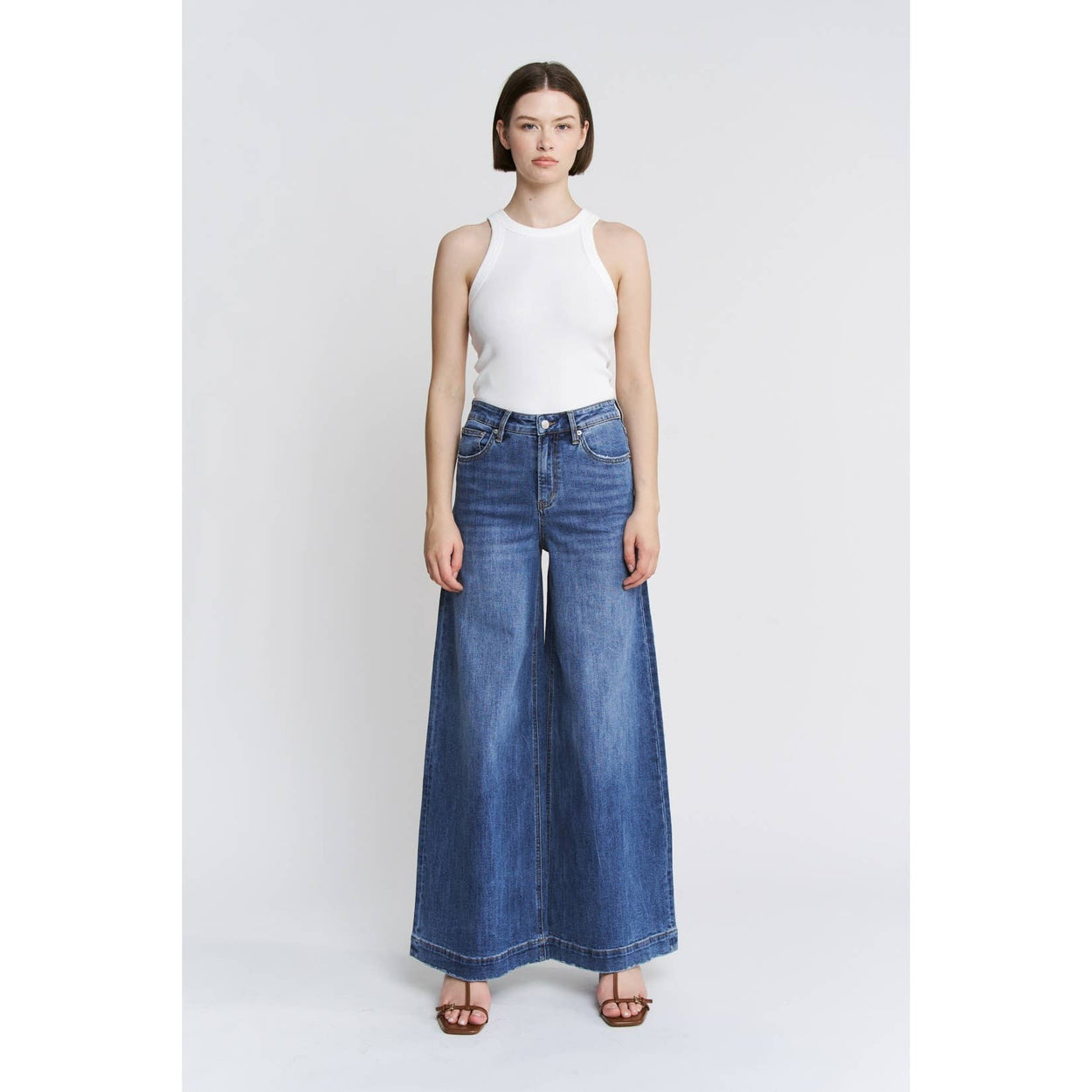 Super High Wide Leg Slouchy Wash