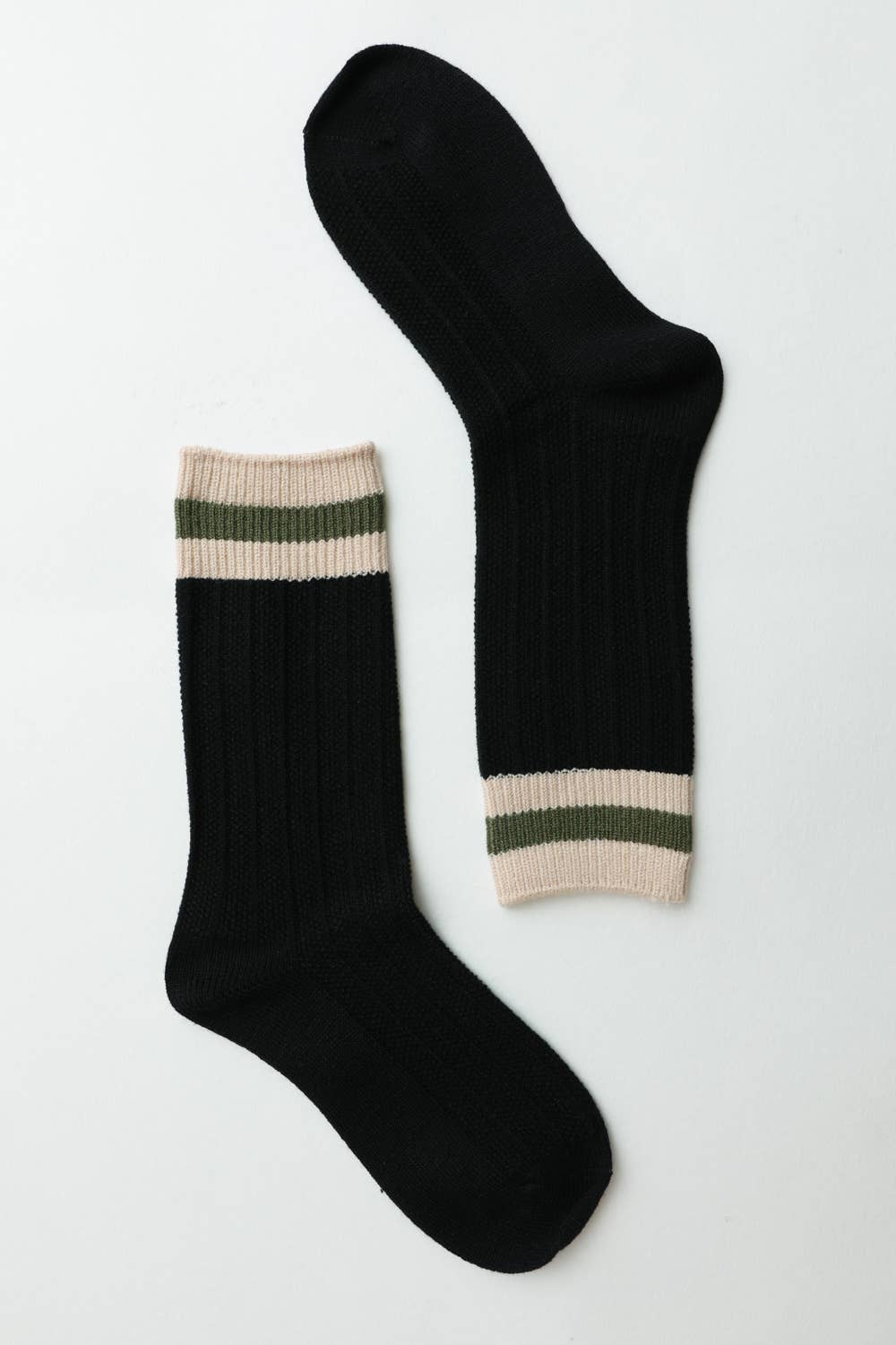 Black Color Block Socks