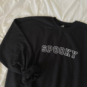 Embroidered Spooky Halloween Crewneck