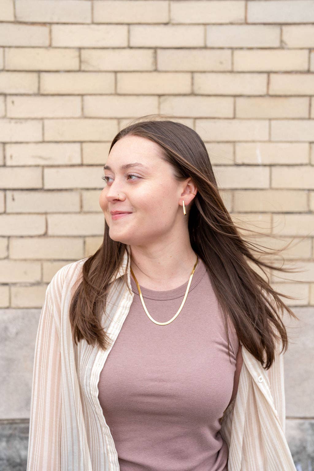 20" Luxe Gold Herringbone Chain