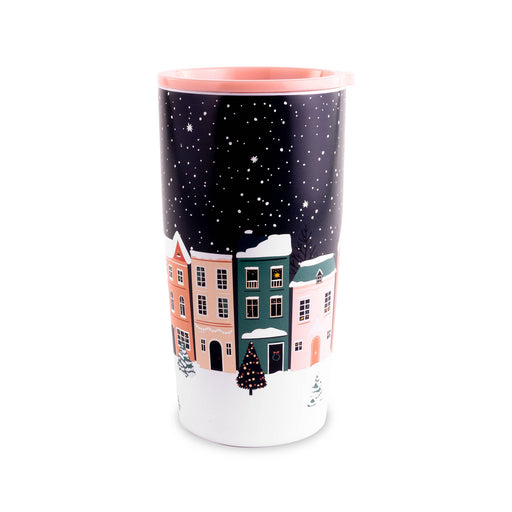 Holiday Village Stainless Steel Thermal Mug