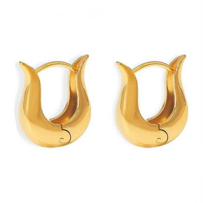Gold U Hoop Earring