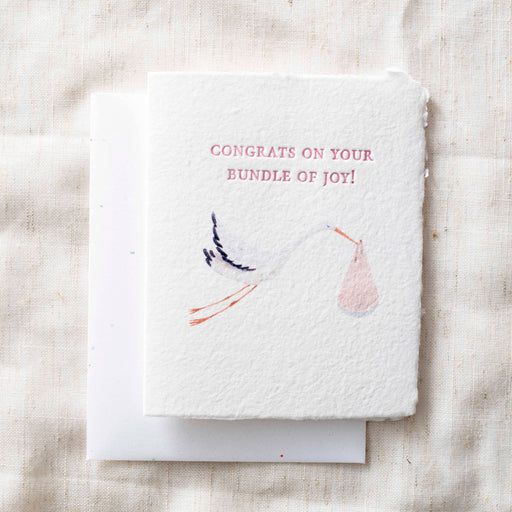 Pink Bundle of Joy Greeting Card