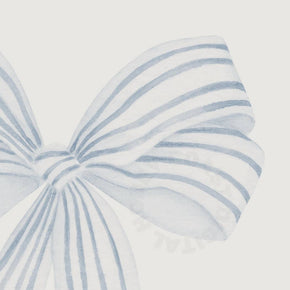 Blue Coastal Grandmother Vintage Hair Bow Poster