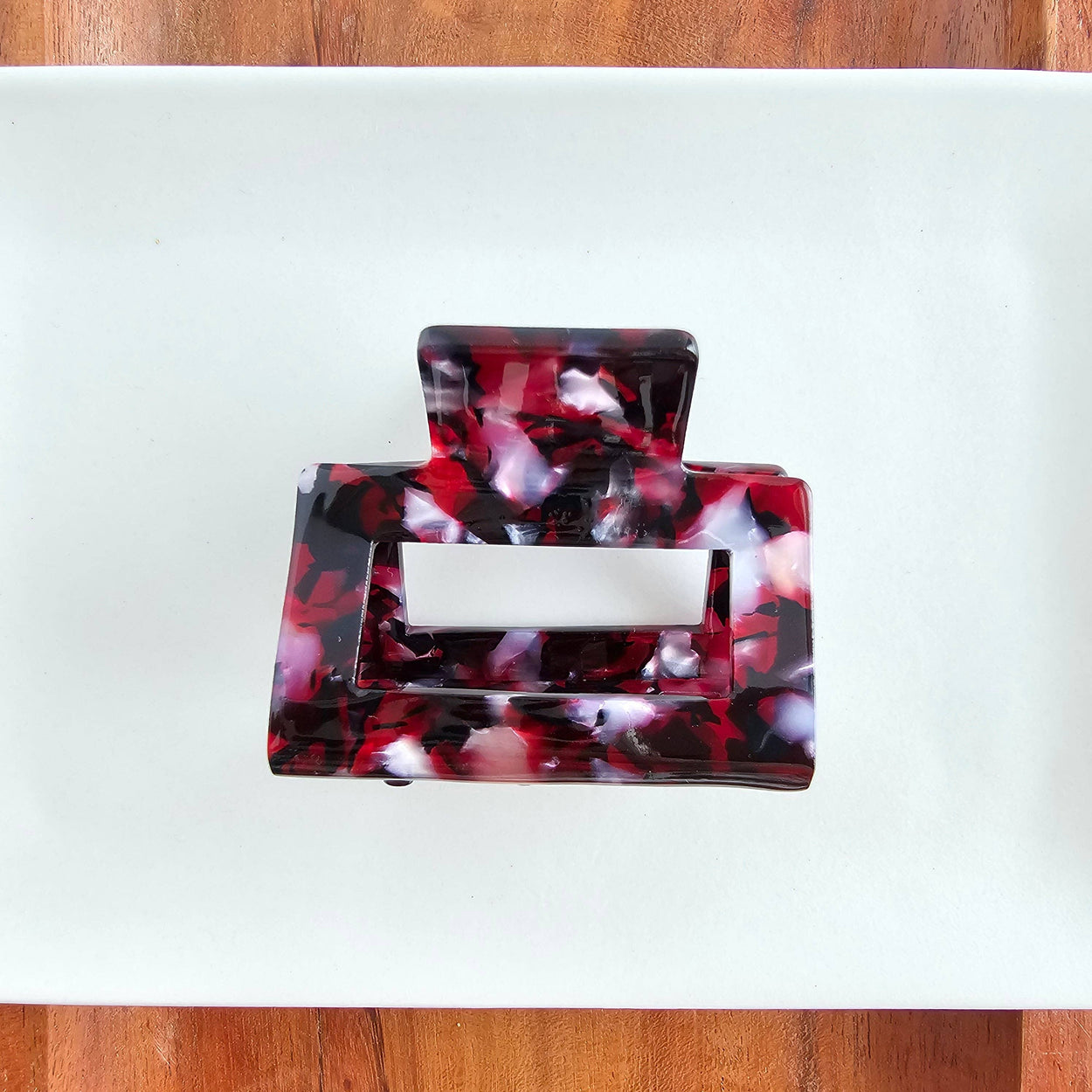 Burgundy Carly Hair Claw