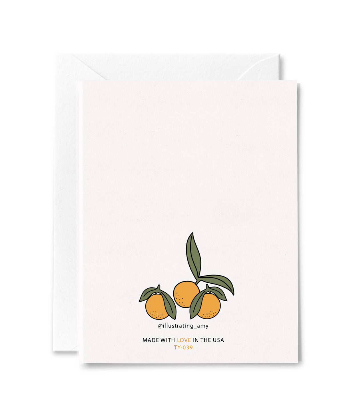 Citrus Bloom Thank You Card