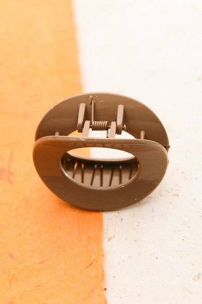 Brown Bubbly Muted Hair Claw Clip