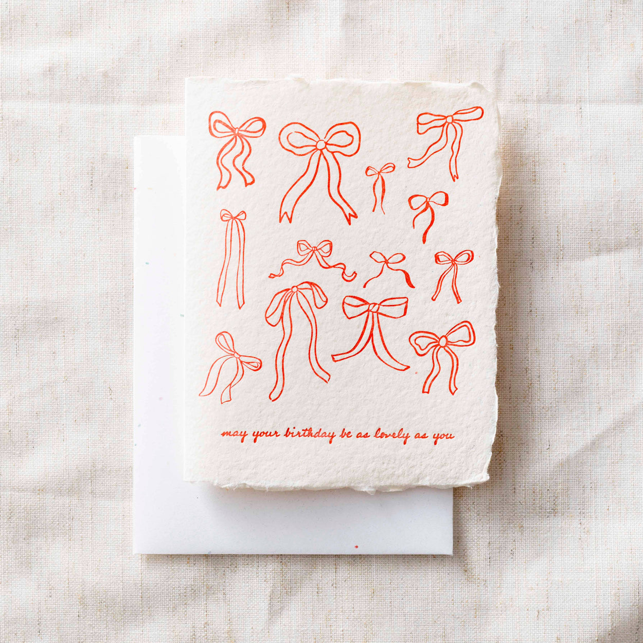 Lovely Birthday Bows Greeting Card