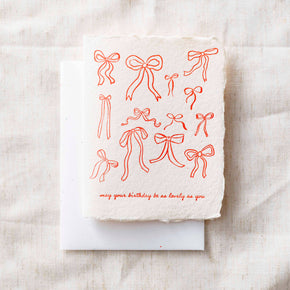Lovely Birthday Bows Greeting Card