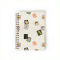 Floral Stamps Notebook Small Notebook With Lined Pages