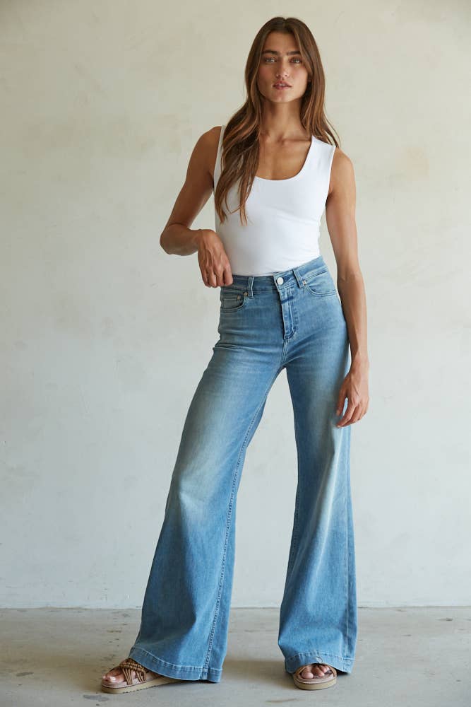 White Double Layered Seamless Top