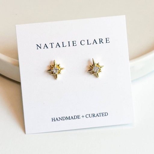 Compass Star Stud Earrings