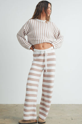 Cozy Striped Round Neck Sweater