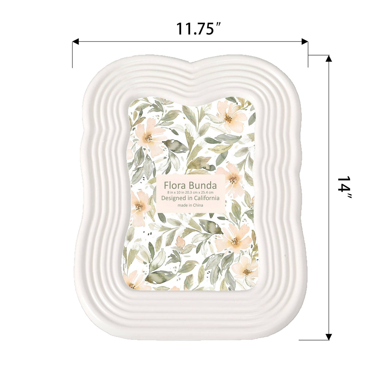 Ivory Curves Ceramic Frame