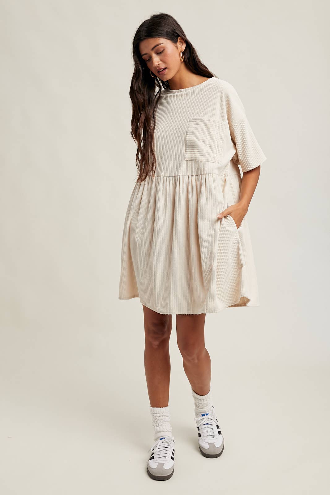 Corduroy Mini Dress