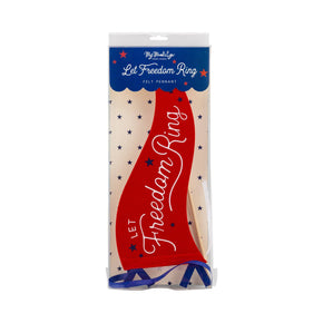 Freedom Ring Felt Pennant Banner