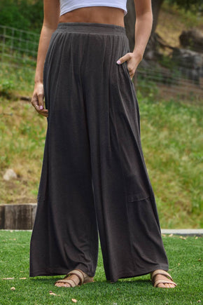 Plus Charcoal Soft Jersey Pants