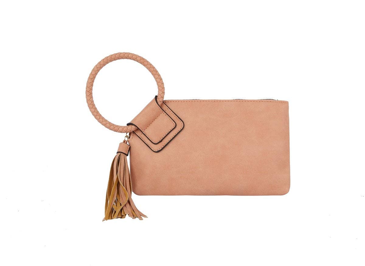 Olive Soft Vegan Leather Wristlet/Clutch