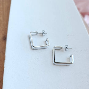 Luxe Silver Kamora Hoops