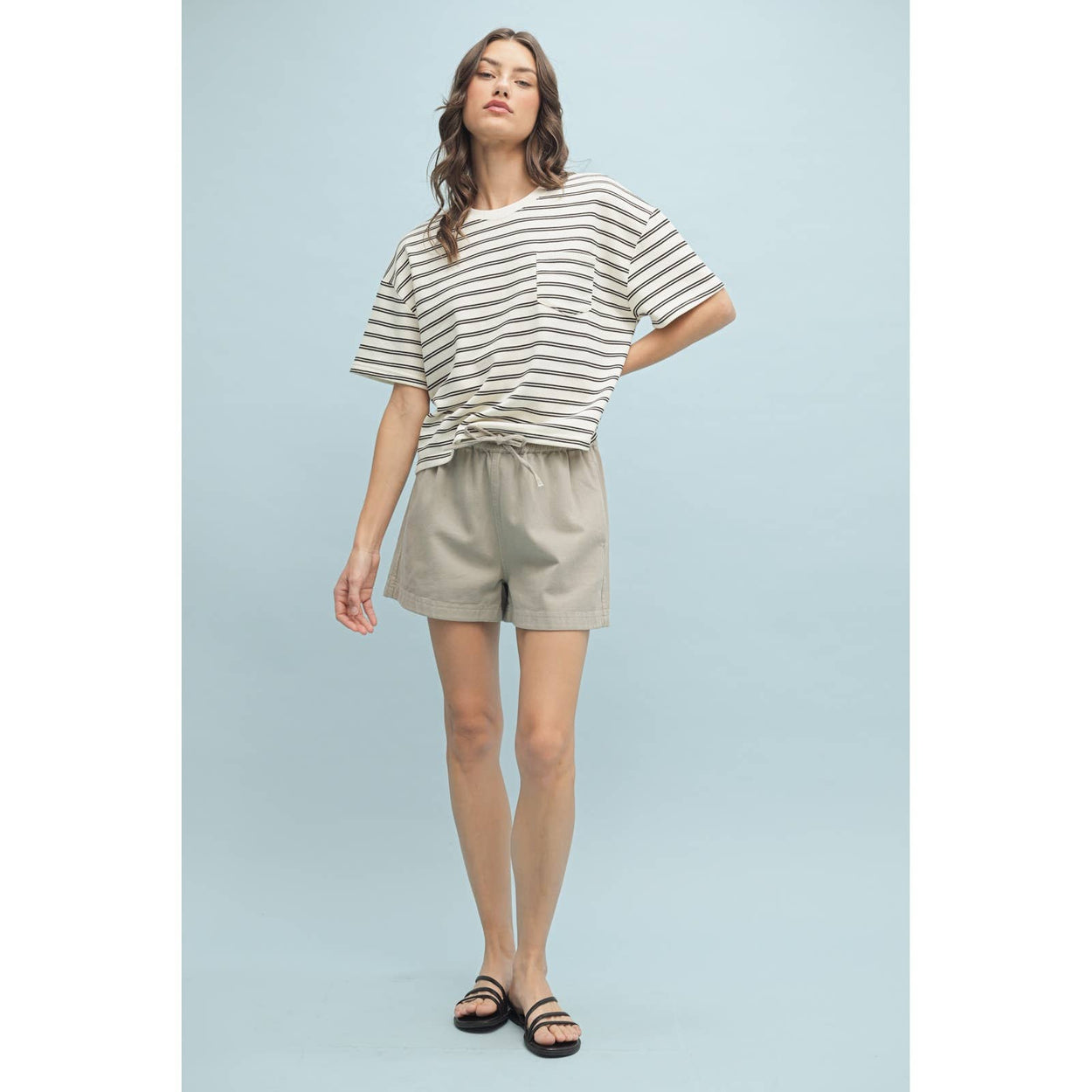 Off White Shorts With Drawstring