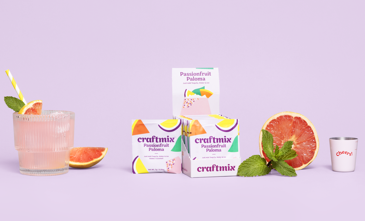 Passionfruit Paloma Cocktail Mocktail Mixer